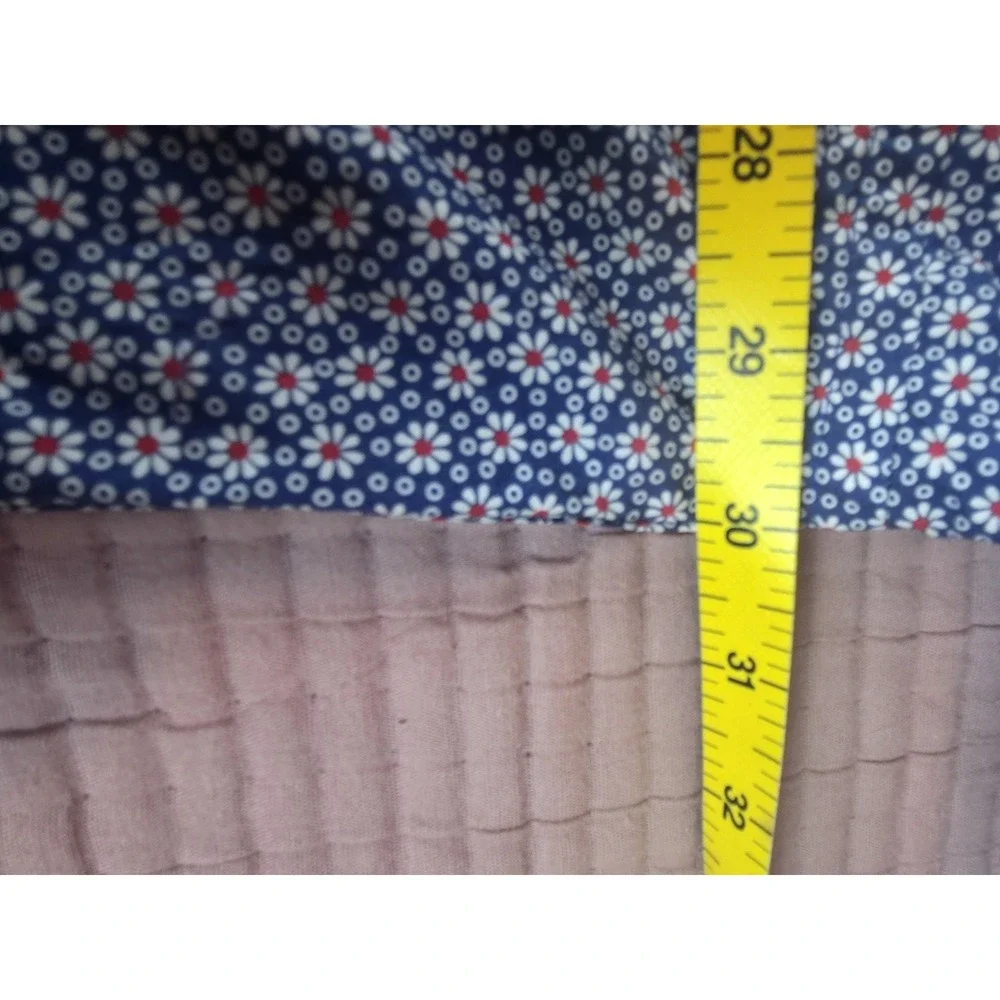 Brooks Brothers Shirt Men 2XL Blue Flower AOP Button Down Short Sleeve Cotton